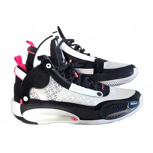 Air Jordan Flight XXXIV pink white and black Sneakers Sz9 - Picture 1 of 9